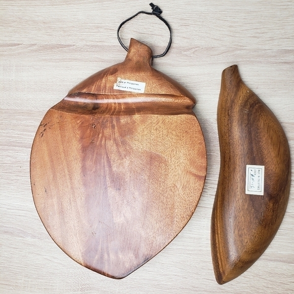 VINTAGE Fruit Shaped Wooden Trays - Picture 10 of 15